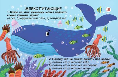 Вопросы и ответы о животном мире. Асборн - карточки